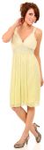 V-Neck Two Tone Beaded Knee Length Formal Party Dress in Lime Green
